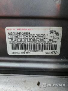 Zdjęcie 12 z 12 samochodu: 2011 MITSUBISHI OUTLANDER SPORT ES VIN:JA4AP3AU2BZ009102 - miniatura