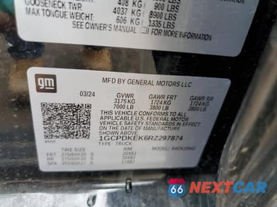 Zdjęcie 13 z 13 samochodu: 2024 CHEVROLET SILVERADO K1500 LT-L VIN:1GCPDKEK6RZ297874 - miniatura
