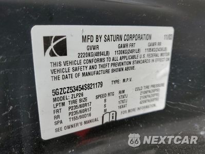 Zdjęcie 13 z 13 samochodu: 2004 SATURN VUE VIN:5GZCZ53454S821179 - miniatura