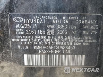 Zdjęcie 12 z 12 samochodu: 2016 HYUNDAI ELANTRA SE VIN:KMHDH4AE1GU636453 - miniatura
