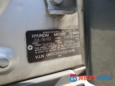 Zdjęcie 15 z 15 samochodu: 2002 HYUNDAI SANTA FE GLS VIN:KM8SC13D82U324289 - miniatura