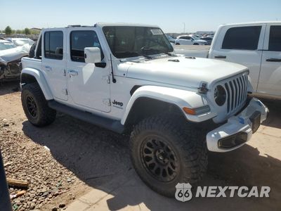 Czwarte zdjęcie samochodu z boku: 2021 JEEP WRANGLER UNLIMITED SAHARA 4XE VIN:1C4JJXP63MW716690 - miniatura