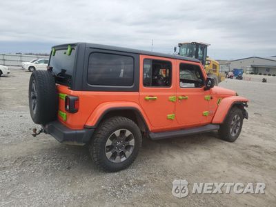 Trzecie zdjęcie samochodu z tyłu: 2018 JEEP WRANGLER UNLIMITED SAHARA VIN:1C4HJXEG9JW209234 - miniatura