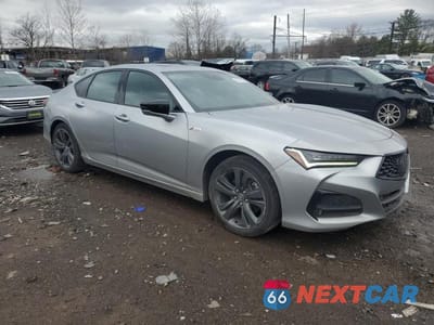 Czwarte zdjęcie samochodu z boku: 2021 ACURA TLX TECH A VIN:19UUB6F55MA011918 - miniatura