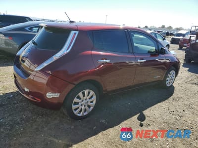 Trzecie zdjęcie samochodu z tyłu: 2016 NISSAN LEAF S VIN:1N4AZ0CP6GC307061 - miniatura