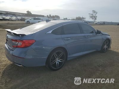 Trzecie zdjęcie samochodu z tyłu: 2022 HONDA ACCORD TOURING HYBRID VIN:1HGCV3F90NA003232 - miniatura