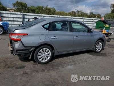 Trzecie zdjęcie samochodu z tyłu: 2014 NISSAN SENTRA S VIN:3N1AB7AP8EL635418 - miniatura