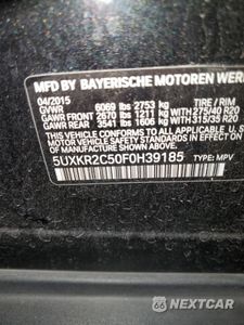 Zdjęcie 12 z 12 samochodu: 2015 BMW X5 SDRIVE35I VIN:5UXKR2C50F0H39185 - miniatura