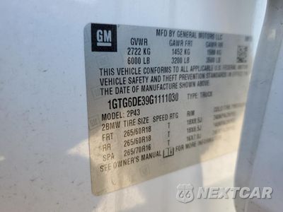 Zdjęcie 12 z 12 samochodu: 2016 GMC CANYON SLT VIN:1GTG6DE39G1111030 - miniatura