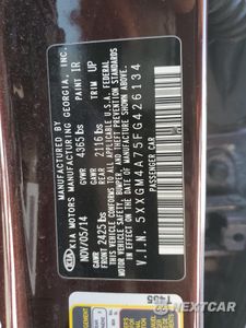 Zdjęcie 14 z 14 samochodu: 2015 KIA OPTIMA LX VIN:5XXGM4A75FG426134 - miniatura