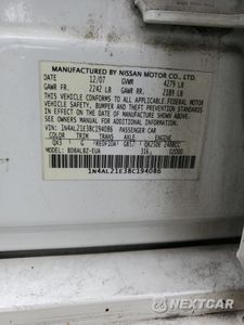 Zdjęcie 13 z 13 samochodu: 2008 NISSAN ALTIMA 2.5 VIN:1N4AL21E38C194086 - miniatura