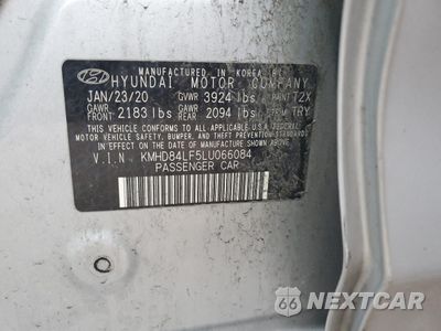 Zdjęcie 15 z 15 samochodu: 2020 HYUNDAI ELANTRA SEL VIN:KMHD84LF5LU066084 - miniatura