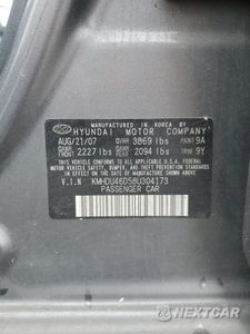 Zdjęcie 12 z 12 samochodu: 2008 HYUNDAI ELANTRA GLS VIN:KMHDU46D58U304173 - miniatura