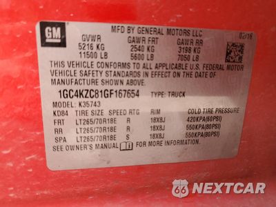 Zdjęcie 12 z 12 samochodu: 2016 CHEVROLET SILVERADO K3500 LT VIN:1GC4KZC81GF167654 - miniatura