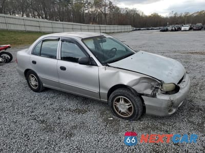 Czwarte zdjęcie samochodu z boku: 1999 HYUNDAI ACCENT GL VIN:KMHVF24N2XU570019 - miniatura