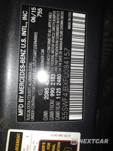 Zdjęcie 12 z 12 samochodu: 2015 MERCEDES-BENZ C 300 VIN:55SWF4JBXFU084157 - miniatura