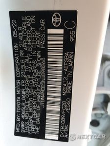 Zdjęcie 12 z 12 samochodu: 2022 TOYOTA COROLLA SE VIN:JTDM4MCE5NJ098268 - miniatura