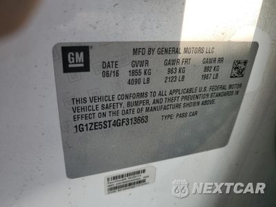 Zdjęcie 12 z 12 samochodu: 2016 CHEVROLET MALIBU LT VIN:1G1ZE5ST4GF313663 - miniatura