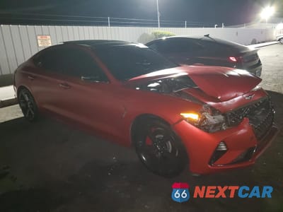 Czwarte zdjęcie samochodu z boku: 2019 GENESIS G70 PRESTIGE VIN:KMTG34LE5KU021265 - miniatura