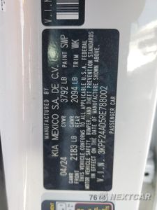 Zdjęcie 15 z 15 samochodu: 2024 KIA FORTE LX VIN:3KPF24AD5RE788002 - miniatura