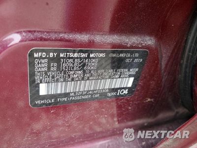 Zdjęcie 13 z 13 samochodu: 2020 MITSUBISHI MIRAGE G4 ES VIN:ML32F3FJ4LHF03308 - miniatura