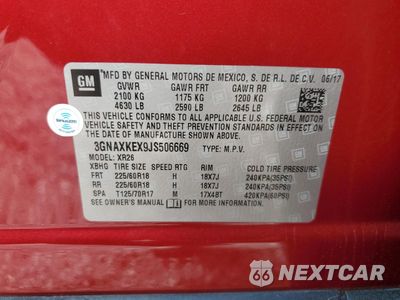 Zdjęcie 13 z 13 samochodu: 2018 CHEVROLET EQUINOX LT VIN:3GNAXKEX9JS506669 - miniatura