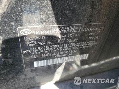 Zdjęcie 12 z 12 samochodu: 2017 HYUNDAI SONATA SE VIN:5NPE24AF8HH535134 - miniatura