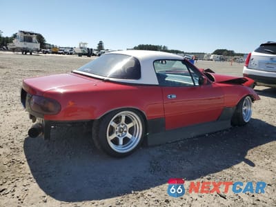 Trzecie zdjęcie samochodu z tyłu: 1991 MAZDA MX-5 MIATA VIN:JM1NA3513M0215559 - miniatura