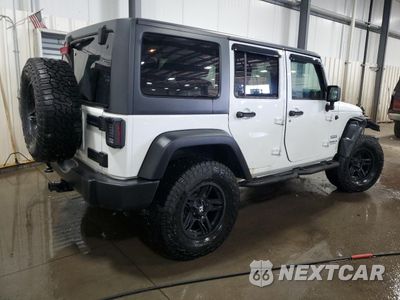 Trzecie zdjęcie samochodu z tyłu: 2017 JEEP WRANGLER UNLIMITED SPORT VIN:1C4BJWDGXHL544600 - miniatura
