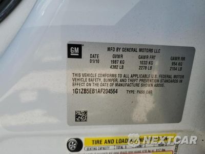 Zdjęcie 12 z 12 samochodu: 2010 CHEVROLET MALIBU LS VIN:1G1ZB5EB1AF204564 - miniatura