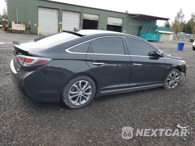 Trzecie zdjęcie samochodu z tyłu: 2017 HYUNDAI SONATA HYBRID VIN:KMHE24L11HA045865 - miniatura