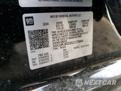 Zdjęcie 12 z 13 samochodu: 2025 CHEVROLET SILVERADO K1500 HIGH COUNTRY VIN:1GCUKJED3SZ172664 - miniatura