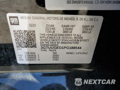 Zdjęcie 14 z 14 samochodu: 2023 GMC SIERRA K1500 DENALI VIN:3GTUUGED1PG188544 - miniatura