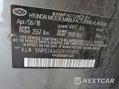 Zdjęcie 12 z 14 samochodu: 2018 HYUNDAI SONATA SE VIN:5NPE24AF2JH701895 - miniatura