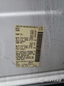 Zdjęcie 13 z 13 samochodu: 2017 NISSAN MURANO S VIN:5N1AZ2MH7HN116215 - miniatura