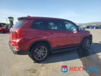 Trzecie zdjęcie samochodu z tyłu: 2023 HONDA PASSPORT EXL VIN:5FNYF8H51PB028482 - miniatura