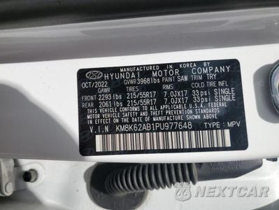 Zdjęcie 12 z 12 samochodu: 2023 HYUNDAI KONA SEL VIN:KM8K62AB1PU977648 - miniatura