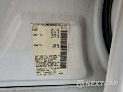 Zdjęcie 12 z 12 samochodu: 2016 NISSAN ALTIMA 2.5 VIN:1N4AL3AP1GC240262 - miniatura