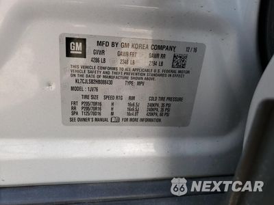 Zdjęcie 15 z 15 samochodu: 2017 CHEVROLET TRAX 1LT VIN:KL7CJLSB2HB088430 - miniatura