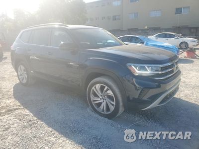Czwarte zdjęcie samochodu z boku: 2021 VOLKSWAGEN ATLAS SE VIN:1V2JR2CA7MC517695 - miniatura