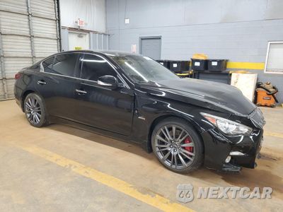 Czwarte zdjęcie samochodu z boku: 2018 INFINITI Q50 RED SPORT 400 VIN:JN1FV7AP1JM460944 - miniatura