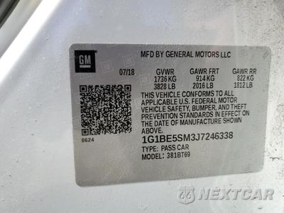 Zdjęcie 12 z 12 samochodu: 2018 CHEVROLET CRUZE LT VIN:1G1BE5SM3J7246338 - miniatura