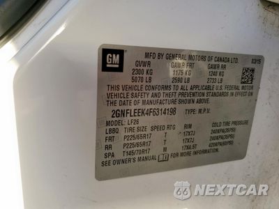 Zdjęcie 13 z 13 samochodu: 2015 CHEVROLET EQUINOX LS VIN:2GNFLEEK4F6314198 - miniatura