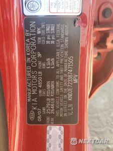 Zdjęcie 14 z 14 samochodu: 2008 KIA SPORTAGE EX VIN:KNDJE723387471505 - miniatura