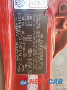 Zdjęcie 16 z 16 samochodu: 2008 KIA SPORTAGE EX VIN:KNDJE723387471505 - miniatura