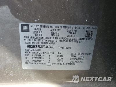 Zdjęcie 12 z 12 samochodu: 2014 CHEVROLET SILVERADO K1500 LTZ VIN:3GCUKSEC7EG460463 - miniatura