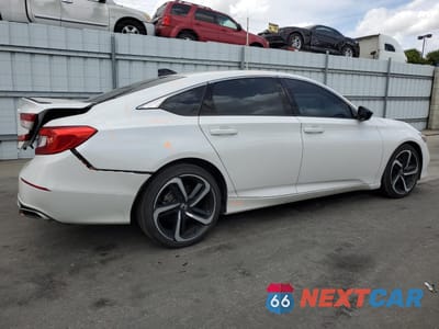 Trzecie zdjęcie samochodu z tyłu: 2021 HONDA ACCORD SPORT VIN:1HGCV1F37MA040342 - miniatura
