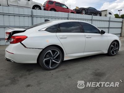 Trzecie zdjęcie samochodu z tyłu: 2021 HONDA ACCORD SPORT VIN:1HGCV1F37MA040342 - miniatura