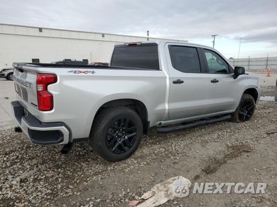 Trzecie zdjęcie samochodu z tyłu: 2021 CHEVROLET SILVERADO K1500 CUSTOM VIN:1GCPYBEK2MZ290921 - miniatura