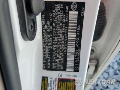 Zdjęcie 12 z 12 samochodu: 2012 TOYOTA CAMRY BASE VIN:4T4BF1FK7CR212284 - miniatura